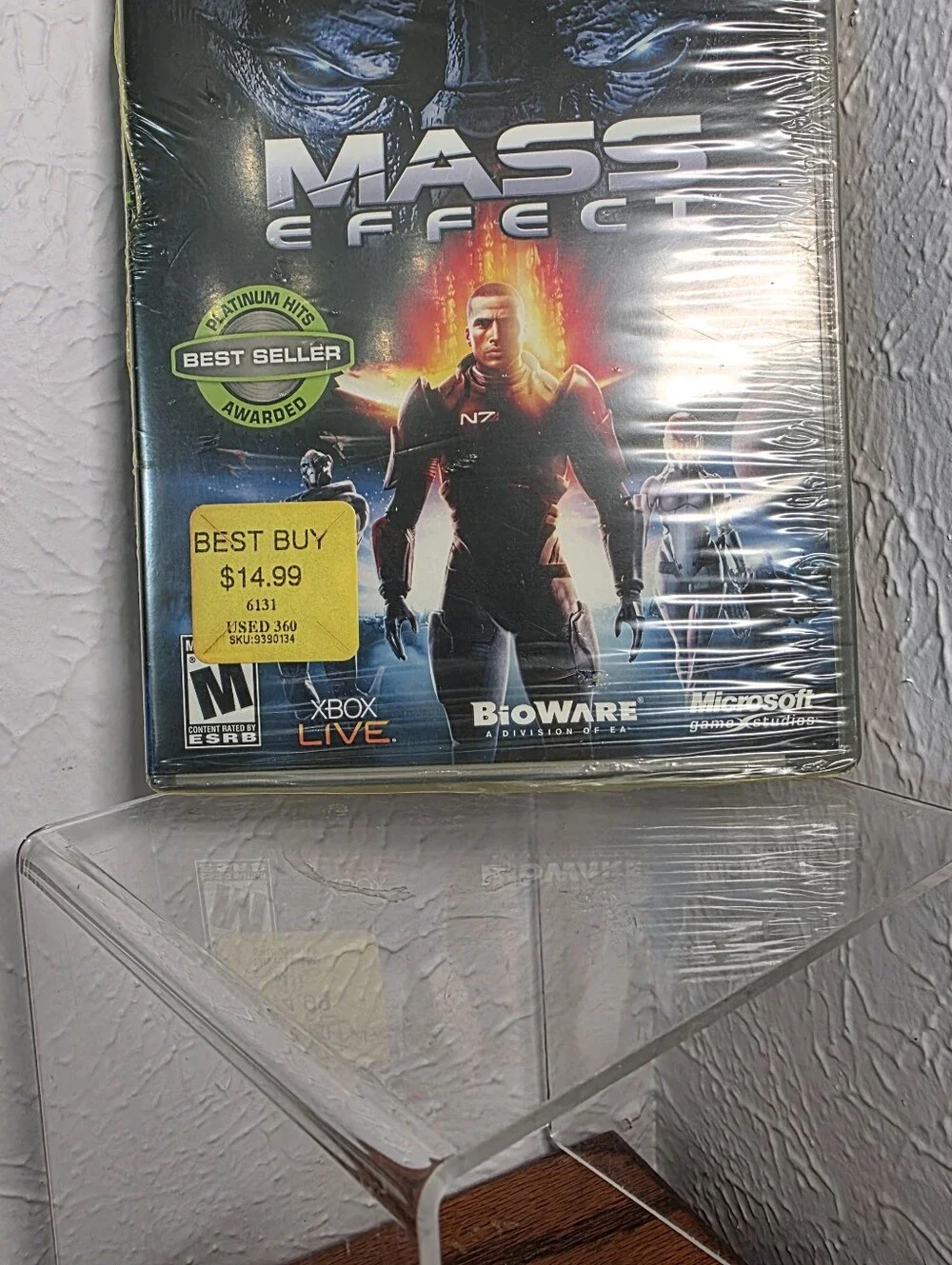 Mass Effect Xbox 360 Platinum Hits Video Game Complete CIB 2 Disc W/ Bonus DLC